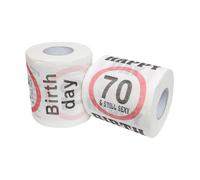 Happy Birthday & Still Sexy Papier Toilette d’anniversaire, Décoration et Emballage Cadeau pour fêtes de 70 ans, Rouleau de Papier WC Thème Amusant, Cadeau innovant pour adolescents, Garçons, Filles