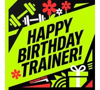 Happy Birthday Trainer!: Geschenkbuch für Fitnesstrainer · Mit liebevollen Sprüchen & Die vielen Talente eines Trainers · Boxen zum Eintragen für ... Fitnessstudio · Geschenk Sporttrainer