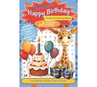 Happy Birthday Word Search Puzzle & Activity Book: Happy Birthday Word Search | Mazes, Word Scramble, & Activities | with Easy to Read Print | 6x9 ... Gift for Vacations, Holidays, and Free time