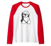 Happy Bobtail T-shirt pour les amis des chiens I Herrchen Frauchen Manche Raglan