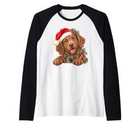 Happy Brown Bonnet de Père Noël pour Chien Manche Raglan