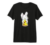 Happy Bunny Pelle à Pizza câlin T-Shirt Haut de Gamme