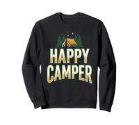 Happy Camper Camping Adventure Outdoor Seeker Outdoorsy Sweatshirt