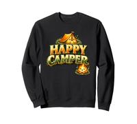 Happy Camper Chemise Humoristique pour Camping-Car en Plein Sweatshirt