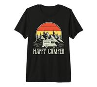 Happy Camper Fourgonnette de Camping Vintage Amusante pour Tout-Petit garçon T-Shirt Haut de Gamme