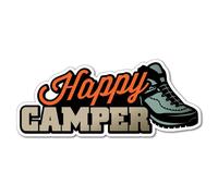Happy Camper Outdoor Adventure 4x4 Caravan Sticker