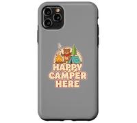 Happy Camping Bear Tente de Camping Guimauve drôle rétro Coque pour iPhone 11 Pro Max