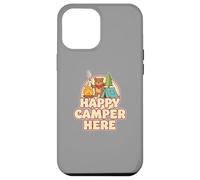 Happy Camping Bear Tente de Camping Guimauve drôle rétro Coque pour iPhone 12 Pro Max