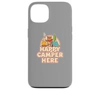 Happy Camping Bear Tente de Camping Guimauve drôle rétro Coque pour iPhone 13