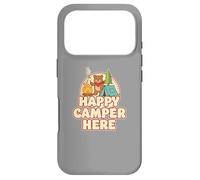 Happy Camping Bear Tente de Camping Guimauve drôle rétro Coque pour iPhone 17 Pro