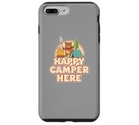 Happy Camping Bear Tente de Camping Guimauve drôle rétro Coque pour iPhone 7 Plus/8 Plus