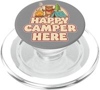 Happy Camping Bear Tente de Camping Guimauve drôle rétro PopSockets PopGrip pour MagSafe