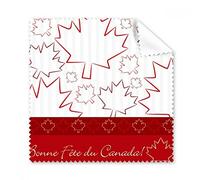 Happy Canada Jour 4e de Juillet Feuille d'érable Simples Line-Drawing Lunettes Chiffon Chiffon de Nettoyage Cadeau Nettoyant pour écran de téléphone 5 pcs