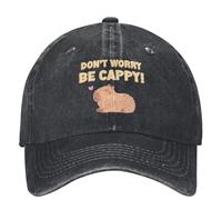 Happy Capybara Casquette de Baseball Ne Vous inquiétez Pas Be Cappy Drôle Casual Couple Femmes Trucker Dad Hat Designer Outdoor Sport Casquettes de Baseball,Cadeaux Homme