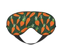 Happy Carrot Print Masque pour les yeux Couverture Complète Léger Hommes Femmes Extérieur Voyage Relaxation