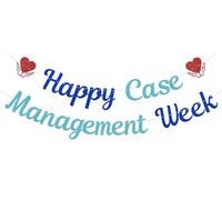 Happy Case Management Week Bannière de gestion de cas Décorations de fête Gestion de cas Décorations de fête