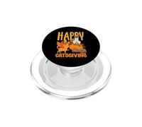 Happy Catsgiving Adorable Chat de Thanksgiving Porte Un Chapeau de pèlerin PopSockets PopGrip pour MagSafe