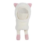 Happy Cherry 2 in 1 Cagoule Enfant Bonnet avec Écharpes Chapeaux Chaud d'hiver pour Filles Garçons Bonnet Cache Cou Enfant