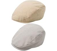 Happy Cherry 2 Pcs Béret Coton Souple Bébé Garçon Casquette Plate Printemps Été Automne Hiver 46 CM 0-12 Mois