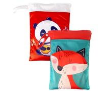 Happy Cherry 2pcs Sacs à Couches Lavables Sacs Étanches à Couches Bonne Résistance à l'eau et Sac à Couches Réutilisables pour Bébé Piscine Garderie Plage