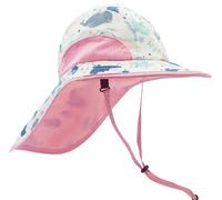 Happy Cherry Bébé Casquette de Plage Anti-UV Enfant UPF 50+ Chapeau de Soleil avec Cou Protection Garçon Large Bord Bonnet d'été Fille Réglable Bob Chapeaux 3-24 Mois
