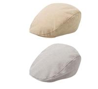 Happy Cherry Bébé Casquette Plate Beret Eté Cotton Rétro Flat Cap Classique 0-24mois