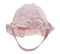 Happy Cherry - Bébé Fille Chapeau Été pour Plage Plein Plage Enfant Bonnet de Pêcheur Protection Soleil pour Vacances Loisir Printemps Cap de Coton Confortable - Rose - 48cm(10-18 Mois)