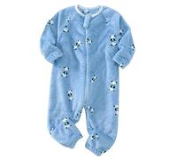 Happy Cherry Bébé Gigoteuse à Pied Manches Longues Flanelle Combinaison Fille Garçon Douillette Pyjama Sac de Couchage Enfant Automne Hiver B5 3-9 Mois