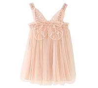 Happy Cherry Bébé Robe d'été Fille Princesse Tutu Robe Enfant en Bas âge sans Manches en Tulle Gaze A-Ligne Jupe Tutu avec Aile d'ange 18-24 Mois