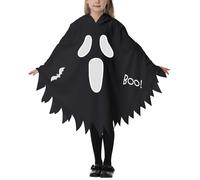 Happy Cherry Cape Fantôme pour Enfants Cape pour Filles Fun Ghost Poncho Carnaval M