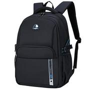 Happy Cherry Cartable Sac à Dos Garçon Scolaire Collège pour Carte Cahiers Livres pour Ordinateur de 14 Pouce Costaud Imperméable pour L'entrée Sport Travail Cadeau Anniversaire