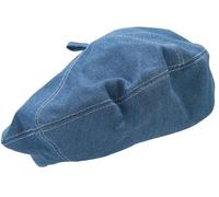 Happy Cherry Femme Béret Chapeau Français Casquette Bleu Jean Classique Automne Printemps Chapeaux Gavroche Béret Basque Adulte