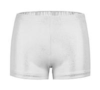 Happy Cherry Fille Shorts Gym Métallique Caleçon Extensible Danse Pantalon Court Leggings de Yoga Couleur Pure Bas de Joggings Jazz Hip-Hop Latino Patinage