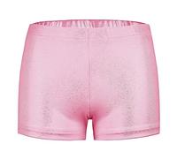 Happy Cherry Fille Shorts Gym Métallique Caleçon Extensible Danse Pantalon Court Leggings de Yoga Couleur Pure Bas de Joggings Jazz Hip-Hop Latino Patinage