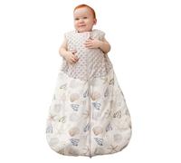 Happy Cherry Gigoteuse Hiver pour Bébé Fille Garçon Sac de Couchage Coton 1.5 TOG Turbulette Emmaillotage Sans Manches pour Nouveau-né 0-6 Mois Gris