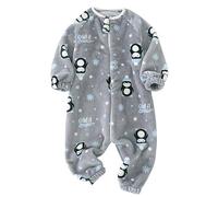Happy Cherry Sac de Couchage Bébé Fille Garçon Manches Longues Gigoteuses Pyjama Flanelle Douce Chaude Combinaisons Barboteuses Grenouillères pour Enfants 1-2 Ans