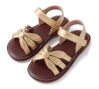 Happy Cherry Sandales pour Petites Filles Sandale d'été Chaussures Plates en cuir PU Enfant Fille Extérieur EU 30