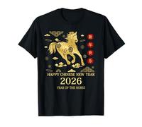 Happy Chinese New Year 2026 Tshirt: Lucky Year of The Horse T-Shirt