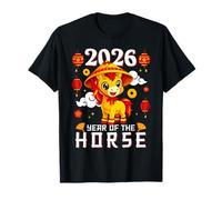 Happy Chinese New Year 2026 Year of The Horse Kids Son T-Shirt