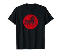 Happy Chinese New Year Art 2026 Red Round Year of The Horse T-Shirt