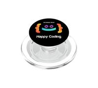 Happy Coding, Just a Boy Who Loves Coding Graphic Designs PopSockets PopGrip pour MagSafe