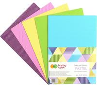 HAPPY COLOR 5pcs carton ondulé A4 papier ondulé de bricolage pliable, couleur pastel