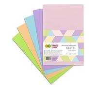 Happy Color Feuilles Artisanales en Mousse Pastel, A4, 5 Feuilles, 5 Couleurs