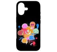 Happy Color Pop Smiles - Graphique Positif de Graffiti Urbain Coque pour iPhone 17