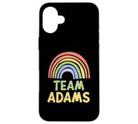 Happy Colorful Team Adams Rainbow Pride Green Yellow Coque pour iPhone 16 Plus