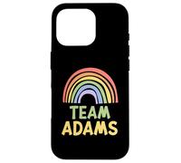 Happy Colorful Team Adams Rainbow Pride Green Yellow Coque pour iPhone 16 Pro