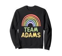 Happy Colorful Team Adams Rainbow Pride Green Yellow Sweatshirt
