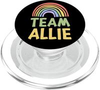Happy Colorful Team Allie Rainbow Pride Green Yellow PopSockets PopGrip pour MagSafe