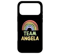 Happy Colorful Team Angela Rainbow Pride Green Yellow Coque pour iPhone 17 Pro Max