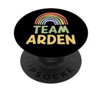 Happy Colorful Team Arden Rainbow Pride Green Yellow PopSockets PopGrip Adhésif
